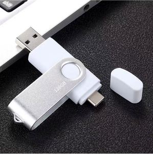 Clé USB pivotante de type C/USB 2.0 3.0 pour téléphone portable, 4 Go, 8 Go, 16 Go, 32 Go, 64 Go, 128 Go, nouvelle clé USB rotative - Product Image 2