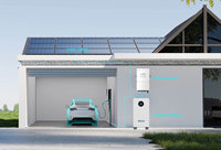 Système solaire hors réseau de 20 kW à 50 kW avec batterie LiFePO4 et onduleur hybride 15 kWh 30 kWh, kit de stockage d'énergie solaire tout-en-un
