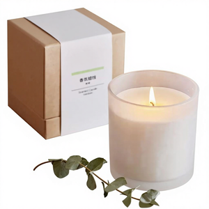 Handmade Modern Soy Wax Pillar <strong>Candles</strong> Glass Jar Aromatherapy Oil Scented Custom Thanksgiving Home Decor Wholesale - Product Image 1