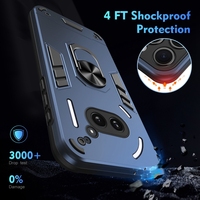 Vente en gros coque de téléphone rigide antichoc en TPU souple avec anneau étui de support pour béquille pour rien téléphone 2A 16 Pro Max 16 Plus