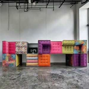 Nuovo Stile di Design per <span class=keywords><strong>Soggiorno</strong></span>, Divano Colorato Componibile, Set Divano Multicolore per Salotto - Product Image 3