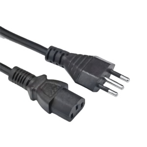 Câble d'alimentation italien prise italienne 3Pin vers prise IEC C13 c5 <span class=keywords><strong>c7</strong></span> câble d'alimentation vde prise 2 broches 3 broches cordon d'alimentation ca pour sèche-cheveux - Product Image 2