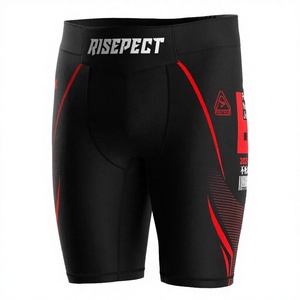 Pantalones Cortos Ligeros de Vale Tudo para Hombre con Logotipo Frontal, Corte Ergonómico Duradero, Diseño Resistente al Sudor para Deportes de Combate y Sesiones de Gimnasio - Product Image 3