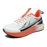 Chaussures de sport à coussinets stables, baskets contrastées tendance, résistantes à l'usure, chaussures athlétiques unisexes, idéales pour les activités de plein air du week-end