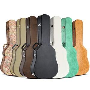 Estuche Rígido para Guitarra Acústica/Clásica, <span class=keywords><strong>de</strong></span> Cuero, con Forro <span class=keywords><strong>de</strong></span> Felpa, Precio <span class=keywords><strong>de</strong></span> Fábrica al por Mayor - Product Image 1