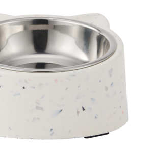 Comedero para Mascotas de Interior, Vietnam, Melamina + Acero Inoxidable, Duradero, Impermeable, Ecológico, Antideslizante, con Protección para el Cuello, Base Alta - Product Image 3