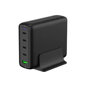 KR EU UK Plug Multi-puertos USB C PD 240W GaN Cargador de escritorio para Notebook Laptop Tablet Teléfono celular