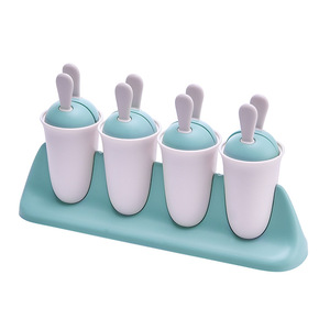 Molde picolés para sorvete verão, <span class=keywords><strong>4</strong></span> buracos, molde de coelho, forma de desenho animado, pirulito, moldes caseiros, diy, gelo - Product Image 1