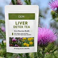 Thé Détoxifiant Personnalisé pour la Purification du Foie, Chrysanthème Chinois et Goji pour le Régime, Tisane de Ginseng