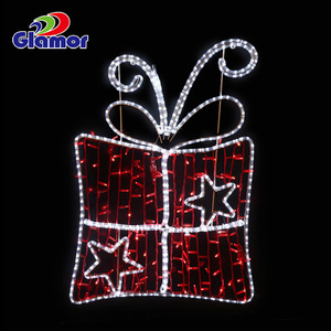 2021 glamour 2d strada esterna impermeabile <span class=keywords><strong>rosso</strong></span> led street 2d regalo scatola di fata di natale motivo luce - Product Image 2