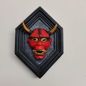 Pendentif Masque en Résine Halloween Blanc Rouge Bleu Violet Jaune Décoration Effrayante pour Fête 18+ Ans - Product Image 2