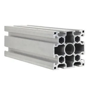 Perfil de alumínio 4040 40x80 Extrusão de perfil de alumínio T sistema de moldura com fenda