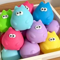 Lot de 24 jouets squishy de Noël US RTS, Père Noël, Bonhomme de neige, Renne, en TPR, remplis de farine, jouets anti-stress à presser avec emballage cadeau