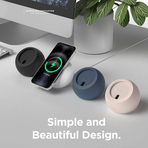 2025 Mới Đến Cho <span class=keywords><strong>Iphone</strong></span> Sạc Cradle Đứng Điện Thoại Di Động Sạc Không Dây Điện Thoại Di Động Đứng Tối Giản Silicone Đứng Cho Bộ Sạc - Product Image 6