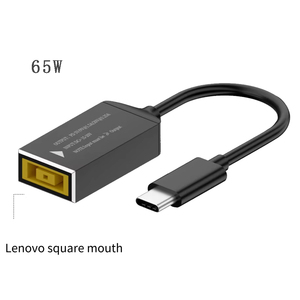 อะแดปเตอร์แปลงไฟ 65W PD DC หัวสี่เหลี่ยมเป็น USB Type C พร้อมระบบป้องกัน OTP ของแท้ใหม่สำหรับแล็ปท็อป - Product Image 1