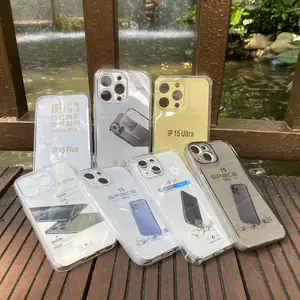 Casing ponsel TPU transparan, pelindung telepon genggam berbagai gaya untuk Iphone 15 14 Plus 11 12 Mini 13 Pro Max XR XS