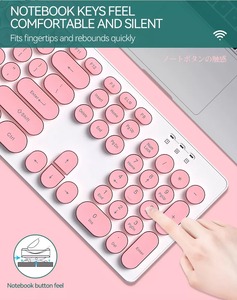 Colorido TF770 inalámbrico ergonómico <span class=keywords><strong>104</strong></span>-Key Gaming <span class=keywords><strong>Keyboard</strong></span> and Mouse Combo 2,4 GHz Mini retroiluminado LED impermeabilizado para PC - Product Image 4