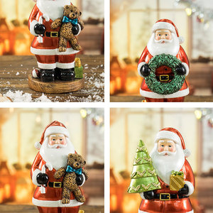 Figura Decorativa de Resina Hecha a Mano de Santa Claus, Estilo Navideño, para Decoración del Hogar - Product Image 5