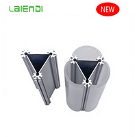 Profilés en plastique PC pour éclairage de centre commercial, abat-jour linéaire extrudé en PC, diffuseur LED à trois angles, couvercle en PC personnalisé