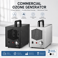 Générateur d'ozone portable commercial pour hôtels, voitures et bureaux – Élimination des odeurs, minuterie 0-180 min, boîtier métallique, ventilateur haute et basse vitesse