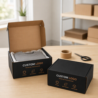 Boîte d'expédition pliable en carton ondulé pour e-commerce, impression personnalisée, boîte avion pour l'expédition de vêtements