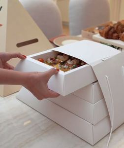 Hộp đóng gói hình kim tự tháp cao cấp L cho quà tặng thực phẩm ramadan bánh ngọt Dã Ngoại thân thiện với môi trường với thiết kế gấp dễ dàng - Product Image 6