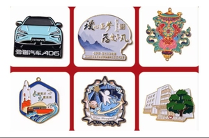 Épinglettes et insignes de logo personnalisé Insigne décoratif à la mode en métal émaillé dur pour vêtements - Product Image 5