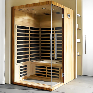 Premium qualità naturale cedro rosso legno Indoor Sauna elettrica con impianto di cristallo di carbonio riscaldatore Sauna Spa - Product Image 4