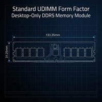 RAM Desktop DDR5 4800MHz 5600MHz 6000MHz 16GB 32GB Modul Memori UDIMM untuk Peningkatan PC Platform Baru
