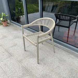 <span class=keywords><strong>Paris</strong></span> wicker Bistro ghế ngoài trời đồ nội thất ngoài trời Patio Stackable dây mây Ghế cà phê cửa hàng ghế vườn - Product Image 6