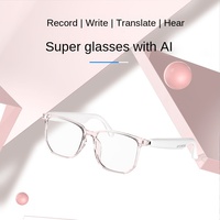 Lunettes de traduction IA HYUNDAI HY-C8 avec écouteurs, microphone, haut-parleur, chargement Type-C, interprétation simultanée 75 langues IA