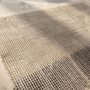 OEKO-TEX認定100% リネンメッシュ生地,通気性軽量軽量高級衣服無地染めシャツ女の子男の子 - Product Image 1