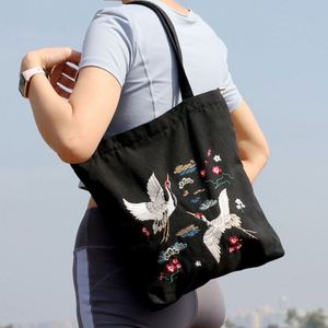 Customization High Quality Clothing Zipper Reusable Cotton Canvas Shopping Tote <b>Bags</b> with Inner Pocket and Zipper - Product Image 4