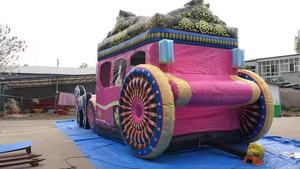 Castillo Inflable con Tobogán Temático de Carruaje de Princesa, Castillo Hinchable con Carruaje Real <span class=keywords><strong>para</strong></span> Alquiler en Fiestas - Product Image 4