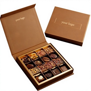 Caja de Regalo de Lujo con Estampado Dorado, Caja de Embalaje Personalizada para <span class=keywords><strong>Dulces</strong></span>, Caja de Embalaje Premium para Bombones - Product Image 2