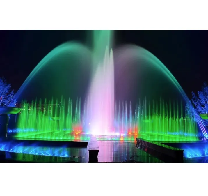 Free design of large swimming pool music dance fountain outdoor performance