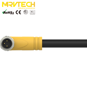 ขั้วต่อสายไฟฟ้าแบบกันน้ำ Marvtech ชนิดตัวผู้ตัวเมีย แบบมุมฉาก  สำหรับสัญญาณเซ็นเซอร์และบัส - Product Image 2