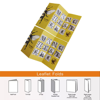 Folletos Plegables Personalizados con Diseño Personalizado en Papel Couché de 157/200/250 g/m² Impresión Offset y Laminación con Película