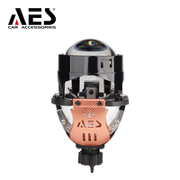 2.5 "tricolore TURBO-SE Biled moto phare trois couleurs 55W universel voiture lumière projecteur bleu lentille 6000K/4300K/3000K