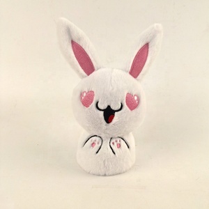 Logo personalizzato Mini 14cm coniglio Panda piccola volpe di plastica giocattolo di peluche schermo che pulisce tasca ornamenti decorativi per la casa per il compleanno - Product Image 4