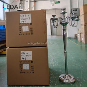 LEDA Factory Direct Wedding Supplies European Style Candlestick Candle Holder 5-arm <b>Candelabra</b> for Wedding Decoration - Product Image 4