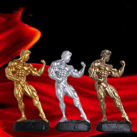 Prix de gros trophée européen de la musculation trophée de la coupe compétition trophée de la figure musculaire sculpture trophée de la coupe