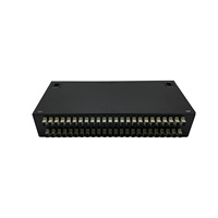 Caja de terminación de fibra óptica de 48 núcleos SC LC FC ST, caja terminal FTTH de acero laminado en frío engrosado, panel de conexión de fibra óptica