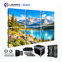 Panneau mural LED modulaire à verrouillage rapide 7680Hz, taux de rafraîchissement élevé, contraste 5000, P3.91, 500x500mm, pour location et affichage en salons professionnels internationaux
