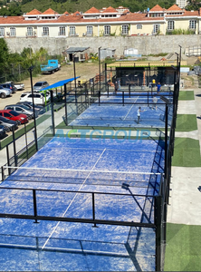 10x20m Customized Panoramic Padel Court Durable Paddle Tennis Court with LED Lighting System - Product Image 5