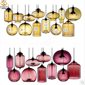 Lámpara colgante de cristal estilo nórdico Digeya, color dorado, lámpara LED para restaurante, cafetería, bar, dormitorio, espacio comercial - Product Image 1