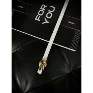 Fiori Knitted Buckle <b>Thin</b> Women's Belt D <b>Ring</b> Alloy Casual Style - Product Image 2