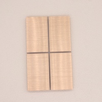Interrupteur mural intelligent 4 voies 4Gang KNX, panneau tactile en aluminium, installation facile, style luxueux, norme américaine, indice de protection IP21, 1000W