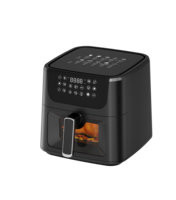 Jewin 6L Friteuse à air électrique 1600W Contrôle numérique Tpuch Cuisson sans huile Ménage Smart Air Fryer Four Appareil ménager