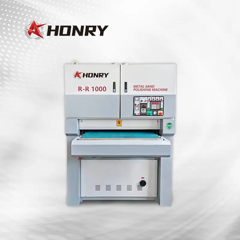 Honry RR1000 แผ่นขัดสนิมกําจัดสนิมเครื่องวาดลวดเครื่องตัดเลเซอร์พลาสม่าขัดชิ้นส่วนเครื่องขัดอัตโนมัติ